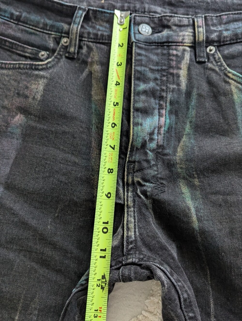 Ksubi Chitch Pink Refrakt Black Wash Jeans Streetwear Designer Denim 34 - Picture 13 of 14